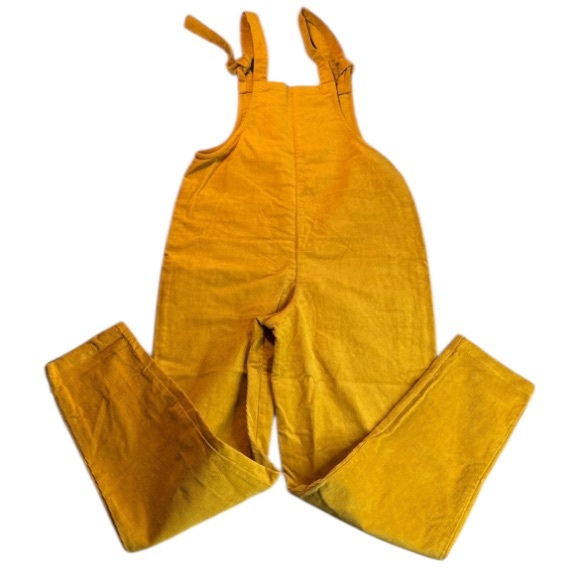 NWOT Lucy & Yak Original Dungaree Organic Cotton Mustard Size UK8 US4 Unisex - Picture 6 of 16